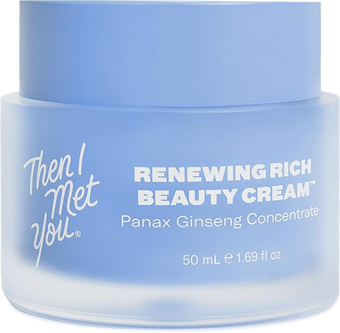 Then I Met You Renewing Rich Beauty Cream, Deep Hydration Korean Moisturizer with Quad Ginseng Co... | Amazon (US)