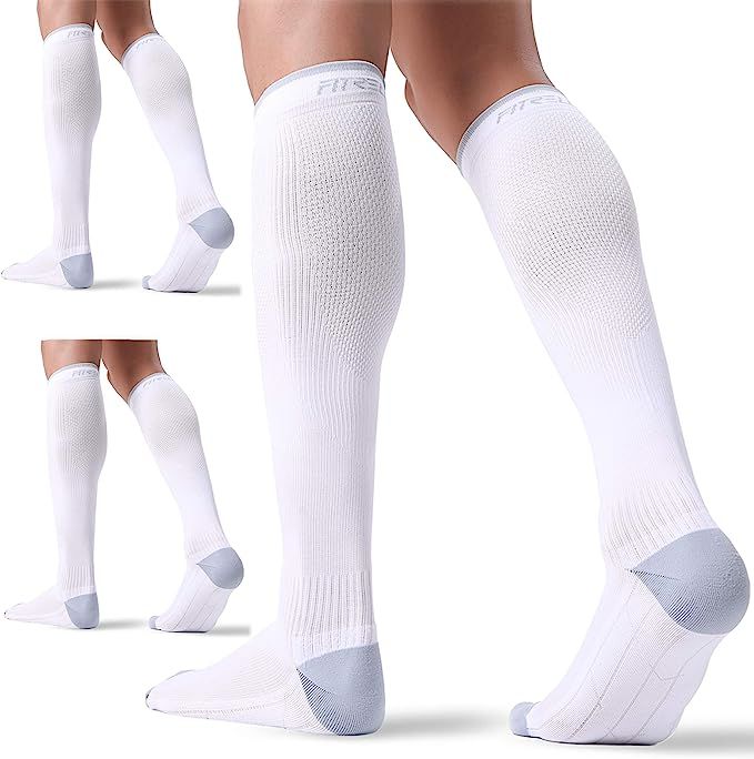FITRELL 3 Pairs Compression Socks for Women and Men 20-30mmHg-Circulation Support Socks | Amazon (US)