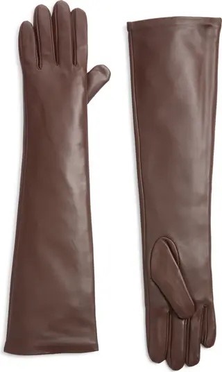 HIGH HEEL JUNGLE Florence Leather Opera Gloves in Black at Nordstrom, Size Medium | Nordstrom