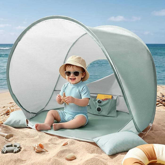 Tiny Land Baby Beach Tent, Pop Up Baby Tent with UPF 50+ Sun Protection | Amazon (US)
