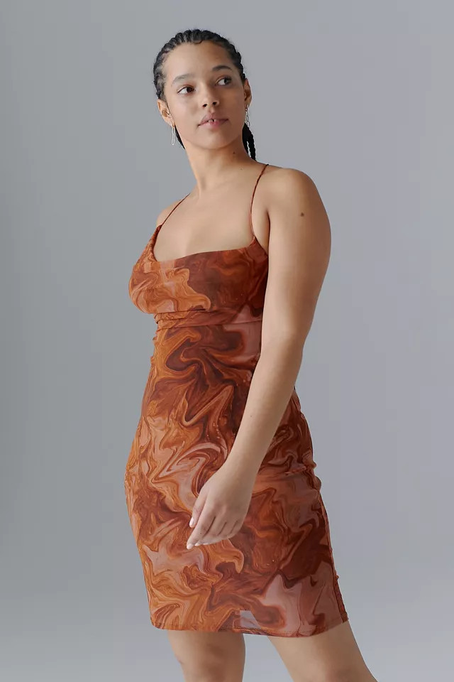 UO Gaia Strappy Mini Dress | Urban Outfitters (US and RoW)