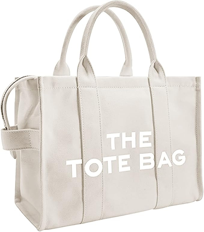 gruciso Large Tote Bag for Women, Crossbody Canvas Tote Bag, Women Shoulder Tote Bag with Zipper ... | Amazon (US)