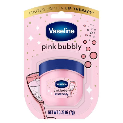 Vaseline Holiday Limited Edition Lip Balm - Pink Bubbly Cutie - Travel Size - 0.25oz | Target