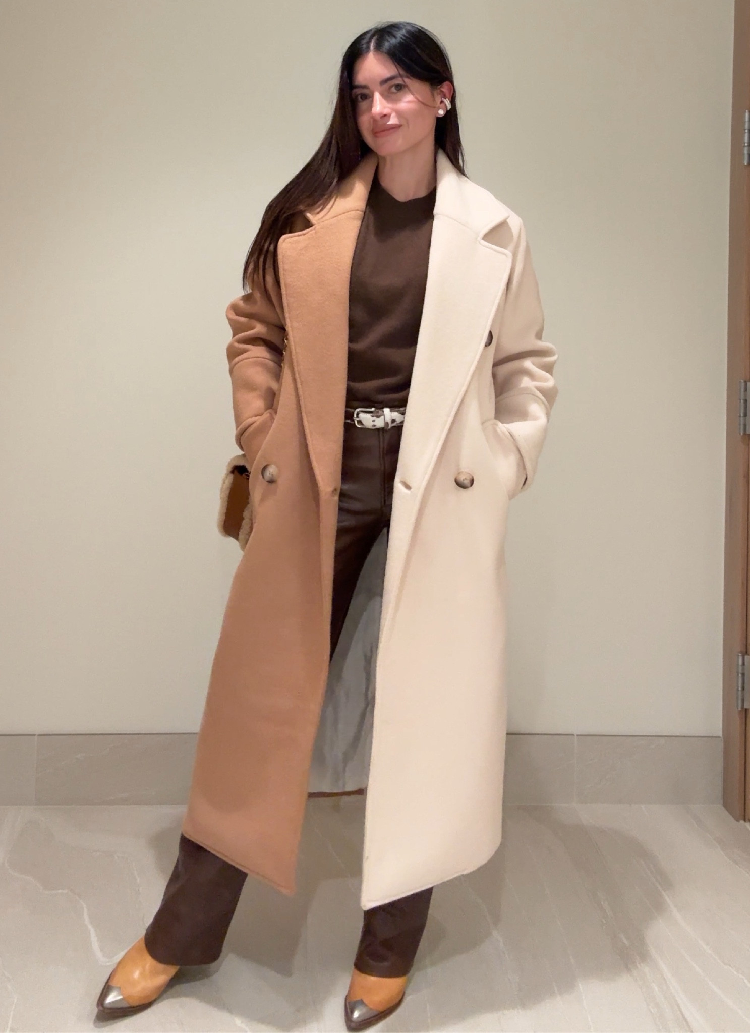 Winter browns. 

#LTKHoliday #LTKStyleTip