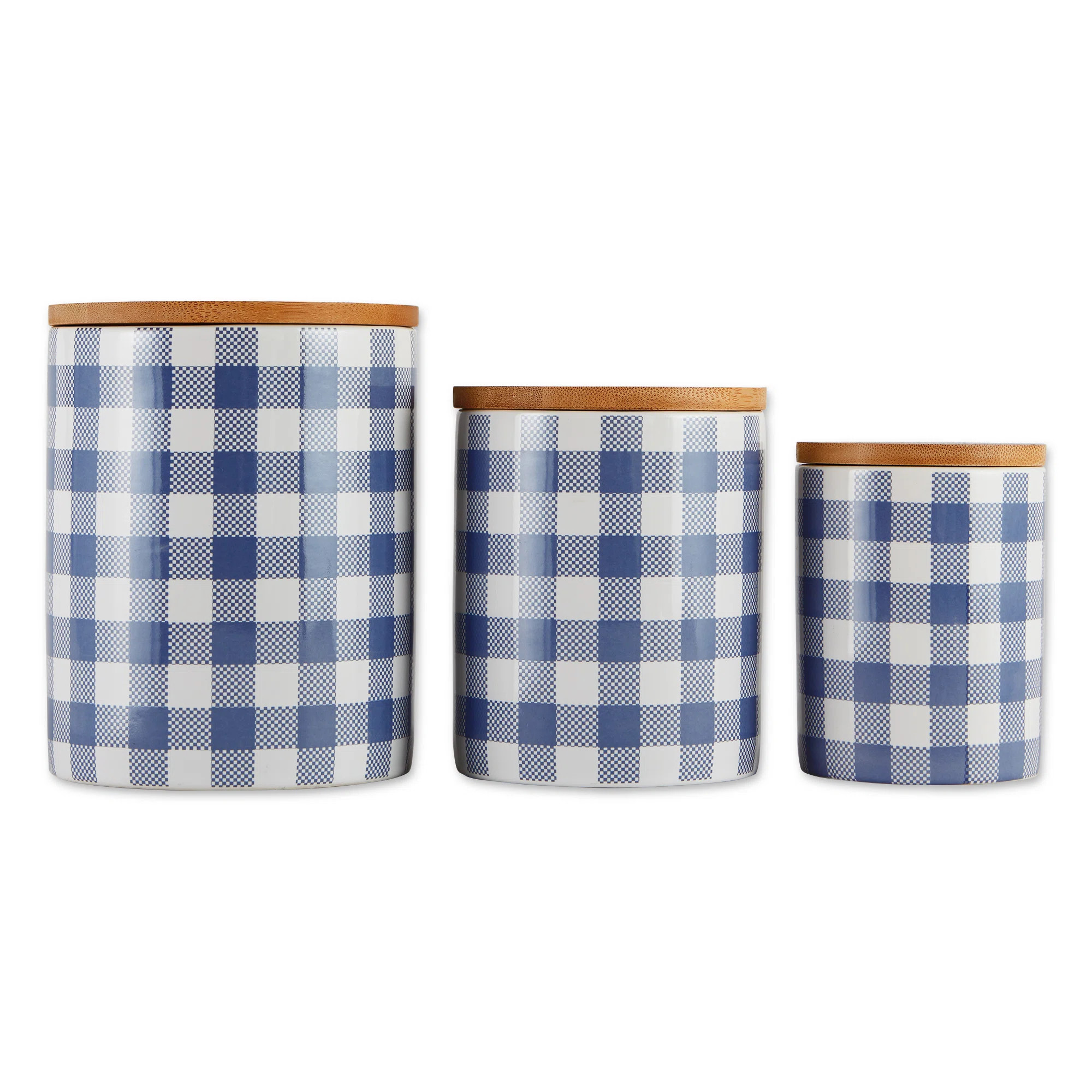 Buffalo Check Ceramic 3 Piece Kitchen Canister Set | Wayfair North America