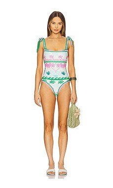 BEACH RIOT Shona One Piece in Tropical Palm from Revolve.com | Revolve Clothing (Global)