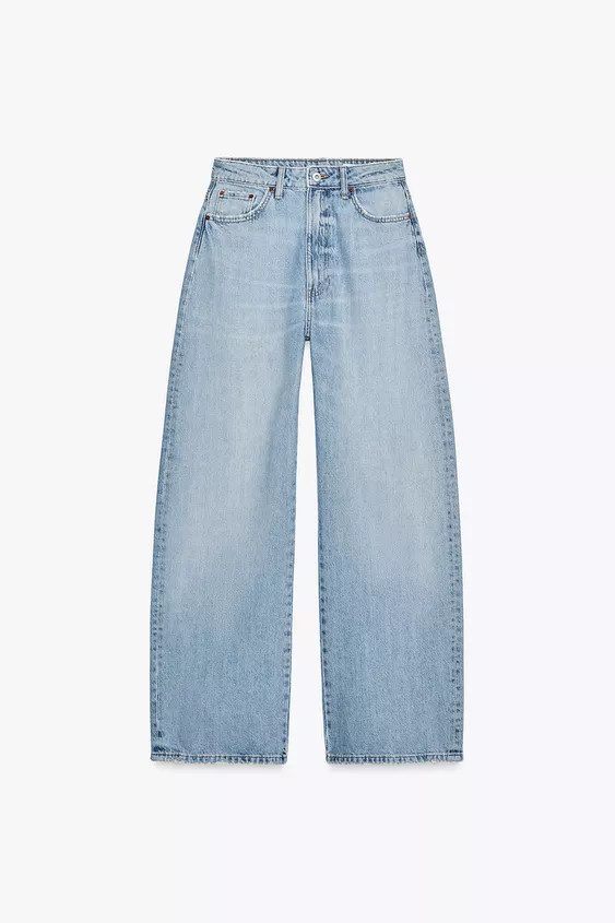 TRF MID-WAIST BAGGY JEANS | Zara UK
