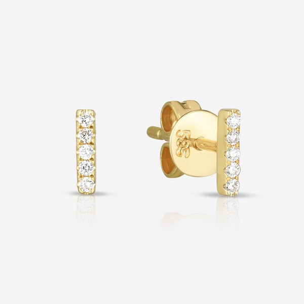 Petite Diamond Line Studs | Ring Concierge