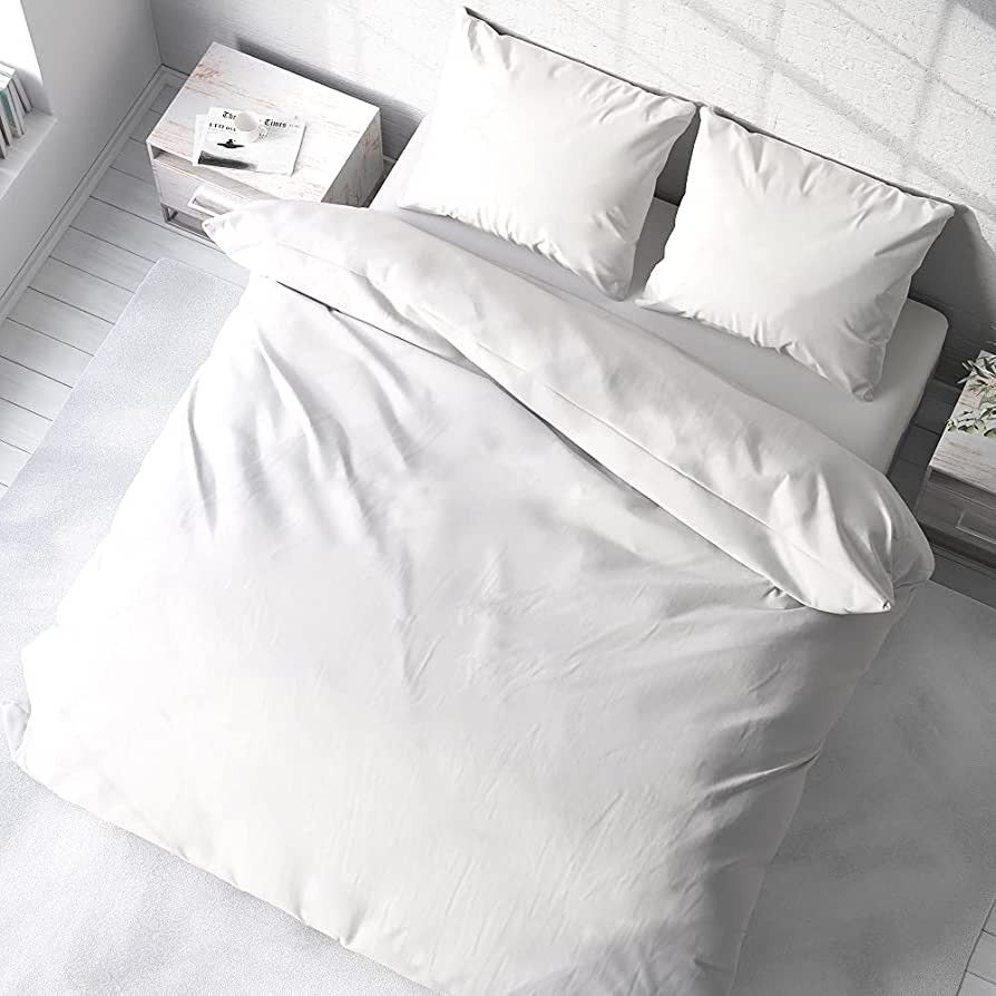 1000 Thread Count Oversized King Duvet Cover 120X98 100% Egyptian Cotton Breathable All Season wi... | Amazon (US)