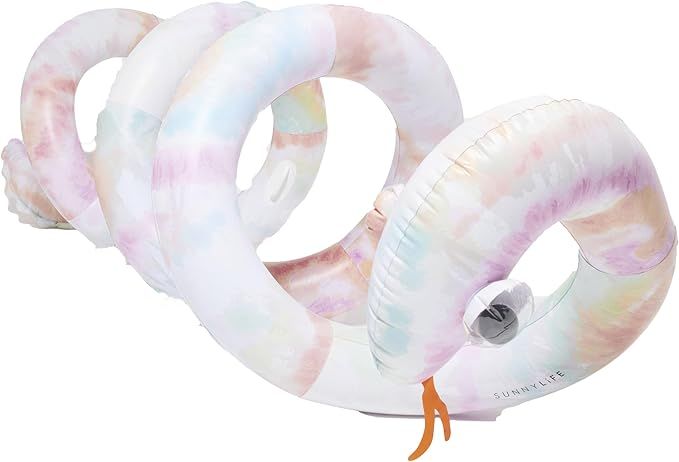 Giant Inflatable Noodle Snake | Tie Dye Multi | Amazon (US)