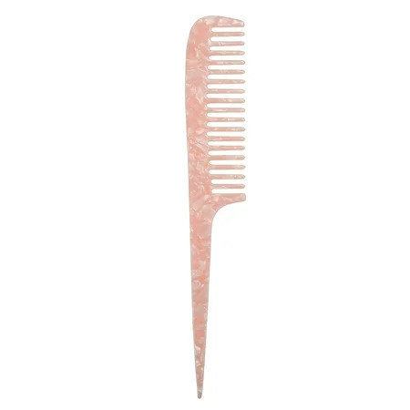 Unique Bargains Wide Tooth Comb Acetate Wide Comb for Curly Hair Thick Hair Wet Hair 7.68"x1.18" Pink | Walmart (US)