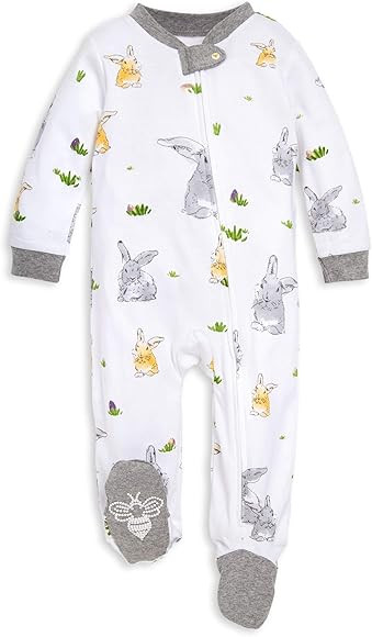 Baby Boys' Sleep and Play Pjs, 100% Organic Cotton One-Piece Romper Jumpsuit Zip Front Pajamas | Amazon (US)