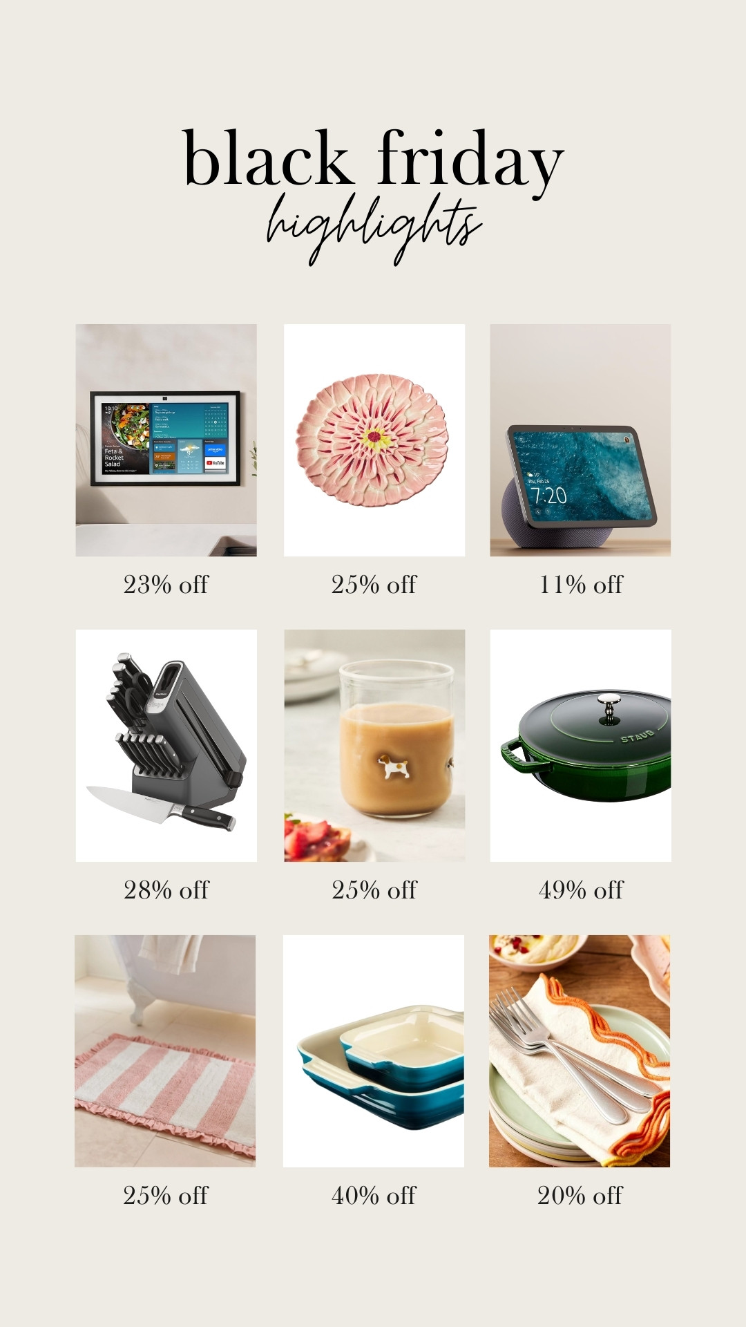 Black Friday Highlights - the very best discounts on home, tech, dining, and cute pretty home decor pieces to brighten things up 

 #LTKCyberWeek #LTKhome