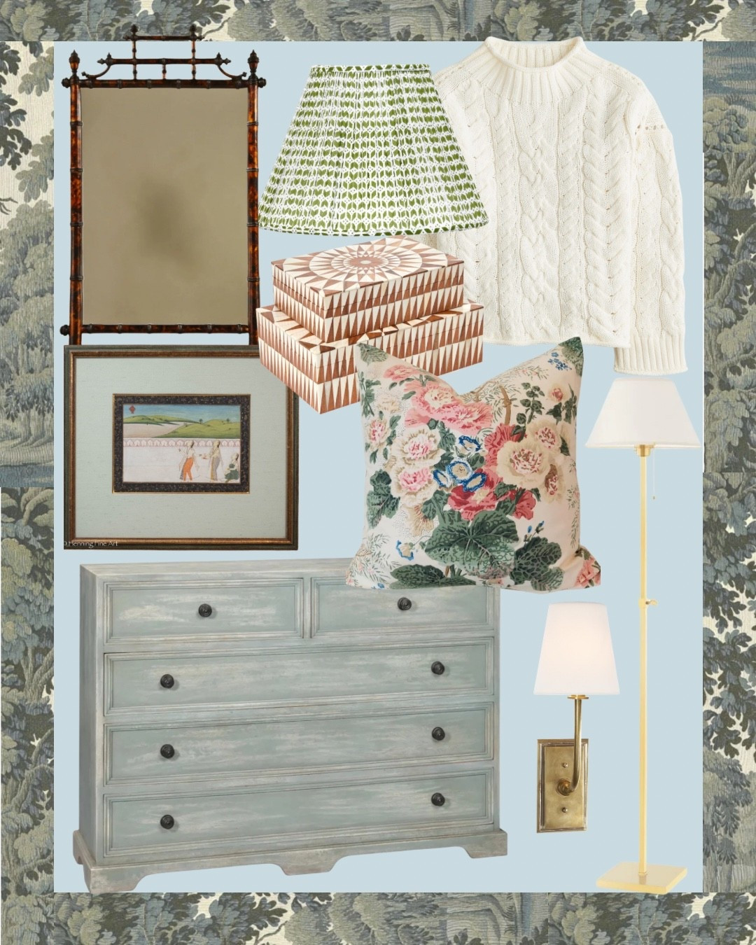 I love this antique art find on Etsy! 

Dresser, Lee jofa pillow, art, mirror, pleated lampshade, lighting, j crew sweater 

#LTKHome