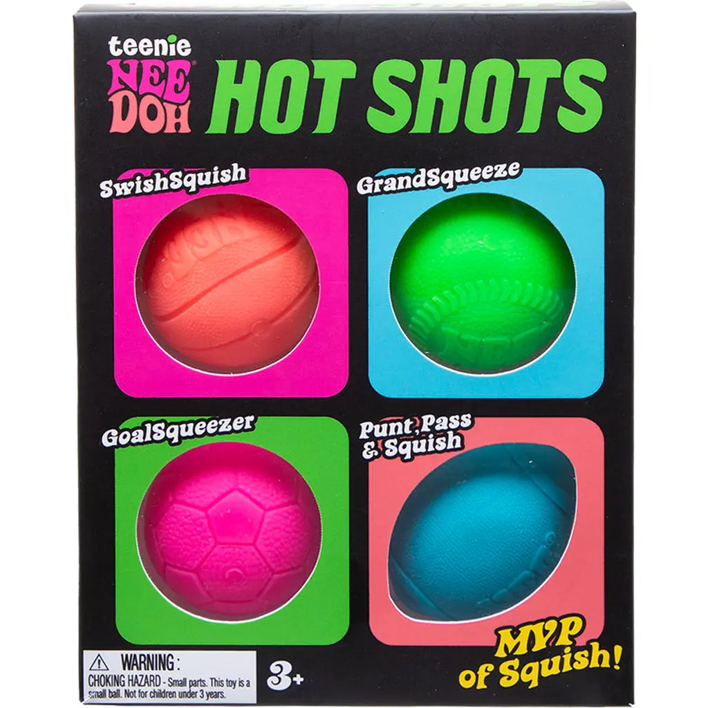 Schylling Teenie NeeDoh Hot Shots 4-Piece Squishy Set in Assorted at Nordstrom | Nordstrom