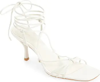 Reformation Gray Knotted Sandal (Women) | Nordstromrack | Nordstrom Rack