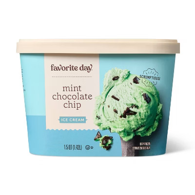 Mint Chocolate Chip Ice Cream - 48oz - Favorite Day™ | Target