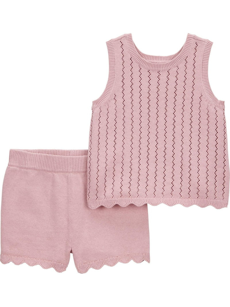 Carter's Child of Mine Baby and Toddler Girl Outfit Set, 2-Piece, Sizes 12M-5T | Walmart (US)