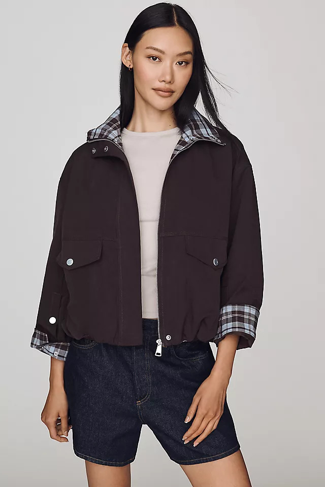 Pilcro Duncan Funnel-Neck Utility Jacket | Anthropologie (US)
