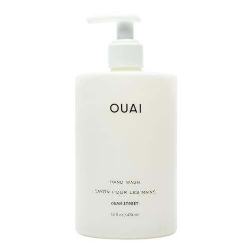 OUAI Hand Wash, Dean Street - Liquid Hand Soap with Jojoba, Avocado, & Rose Hip Oil for Replenished Skin - Gentle Exfoliating Kitchen & Bathroom Soap (16 Fl Oz) | Amazon (US)