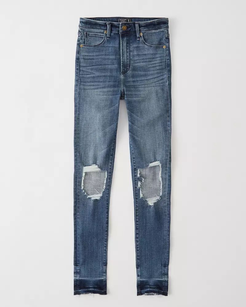 High-Rise Super Skinny Jeans | Abercrombie & Fitch US & UK