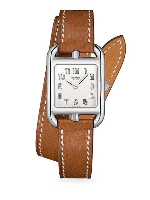 Cape Cod 23MM Stainless Steel & Leather Strap Watch | Saks Fifth Avenue