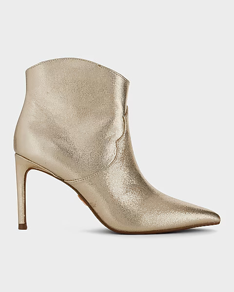Pointed Toe Thin Heeled Booties | Express
