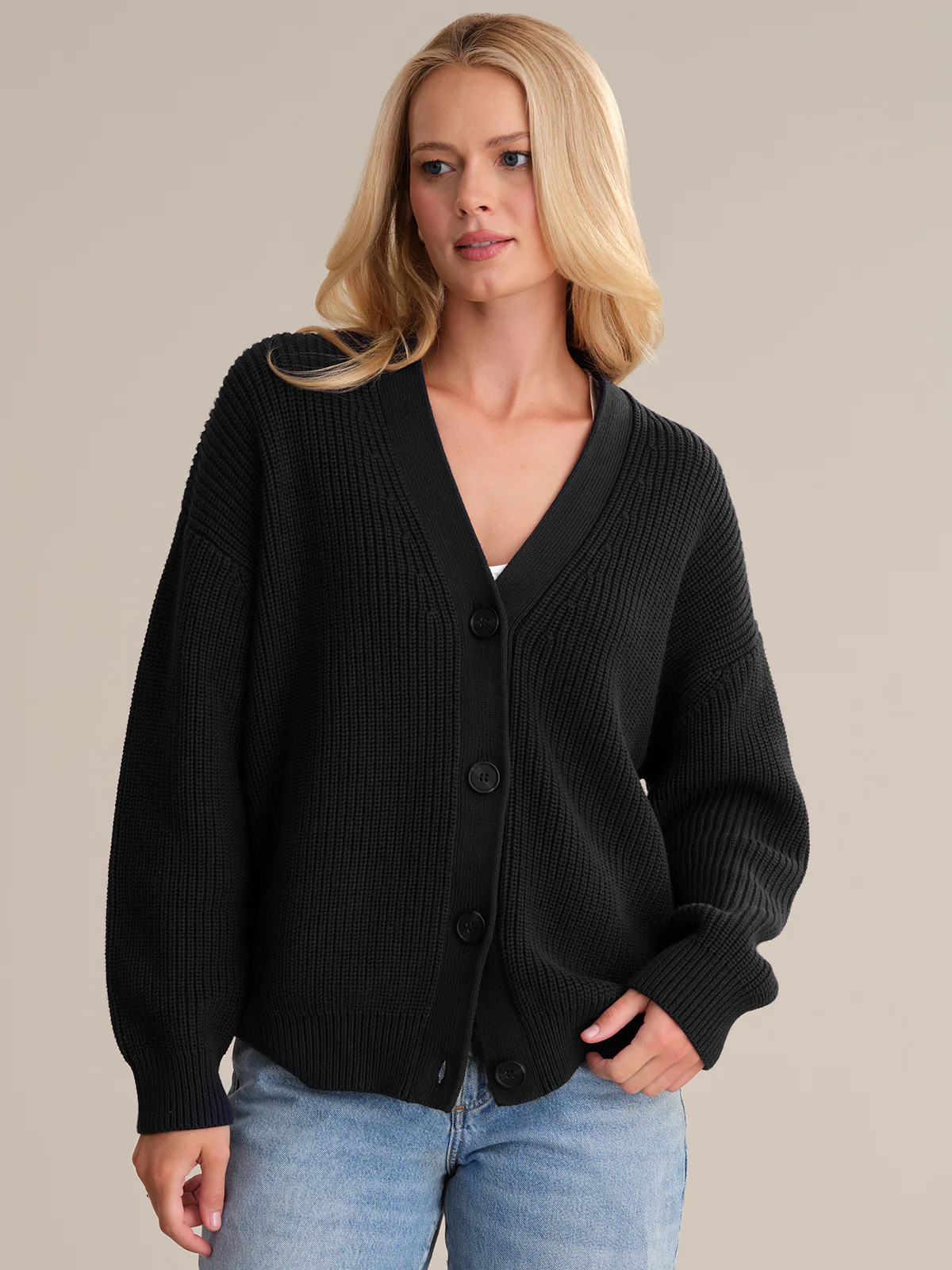 Emilia: Cotton Cocoon Cardigan | 525 America