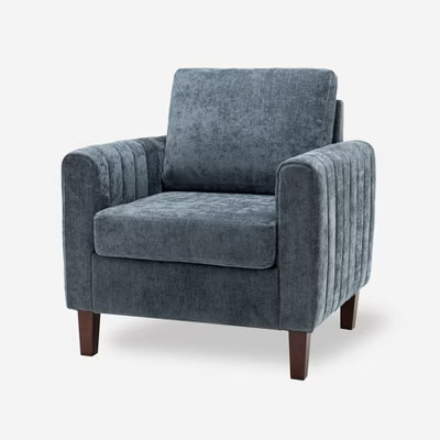 Deionides Comfy Club Chair for Bedroom with Wood Legs | ARTFUL LIVING DESIGN-NAVY | Target
