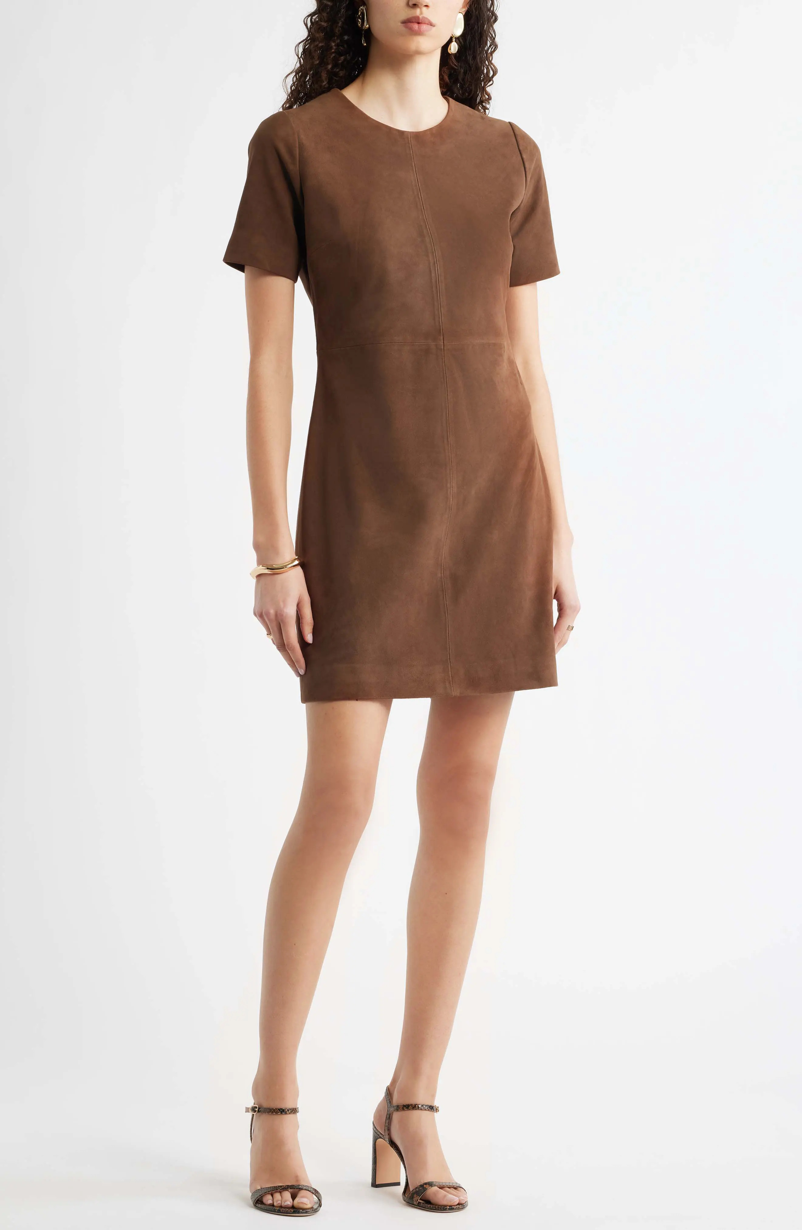 Sculpted Suede Minidress (Women) | Nordstrom | Nordstrom