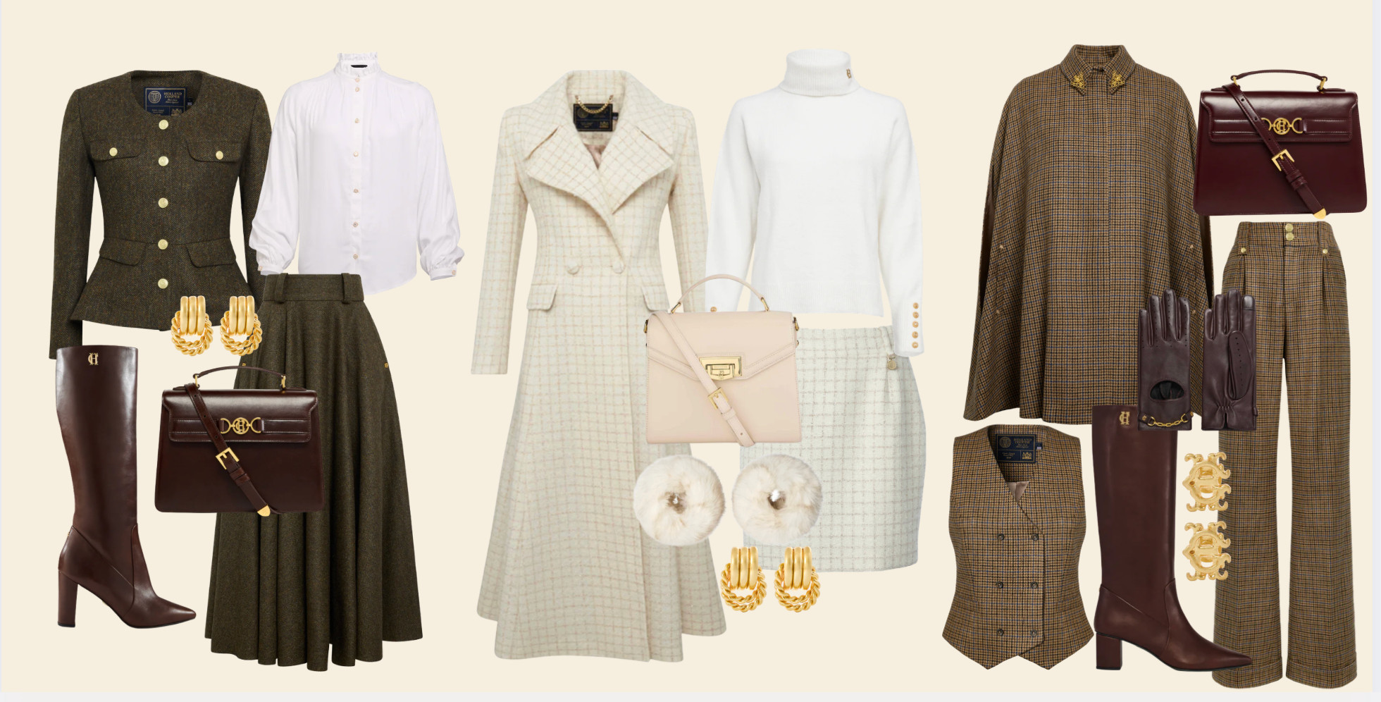 My race day looks from Holland Cooper 🤎 British made tweed pieces, country style, feminine fashion 🫶🏻 Race day style, Ralph Lauren style. 

 

#LTKFashionMonth #LTKwinter #LTKluxury