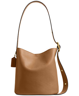 COACH Bleecker Medium Leather Bucket Bag - Macy's | Macy's
