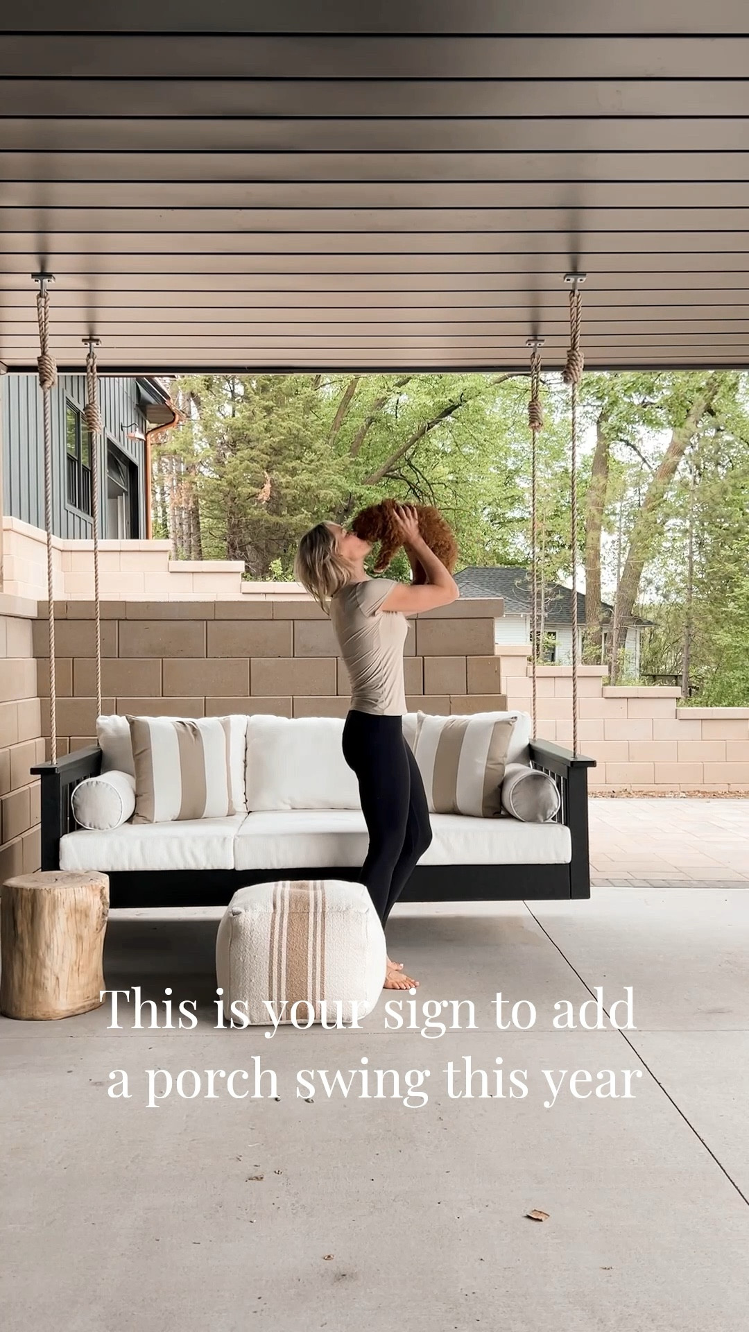 Adding this porch swing daybed was the best addition to our lower patio at the lake! Summer days have never been more relaxing!!

#LTKSeasonal #LTKHome #LTKSaleAlert