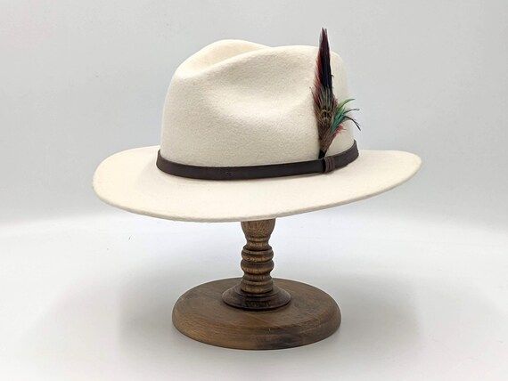 CASABLANCA  White Fedora Hat Wide Brim Trilby Hat Classic | Etsy UK | Etsy (UK)