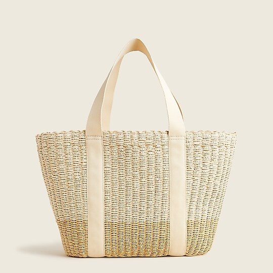 Medium Montauk tote in straw | J. Crew US