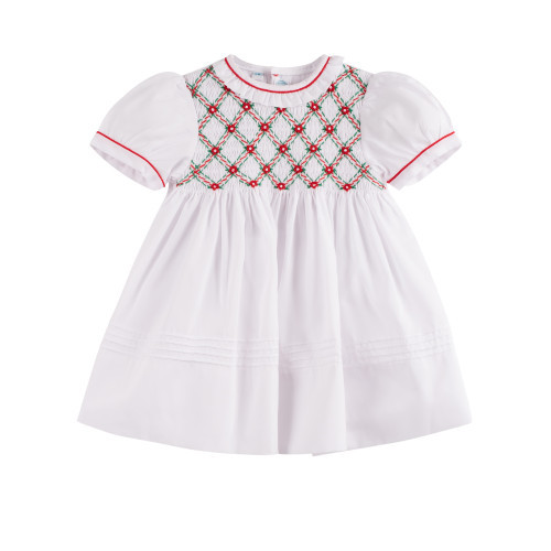 Girls Floral Smocked Holiday Dress | Feltman Brothers