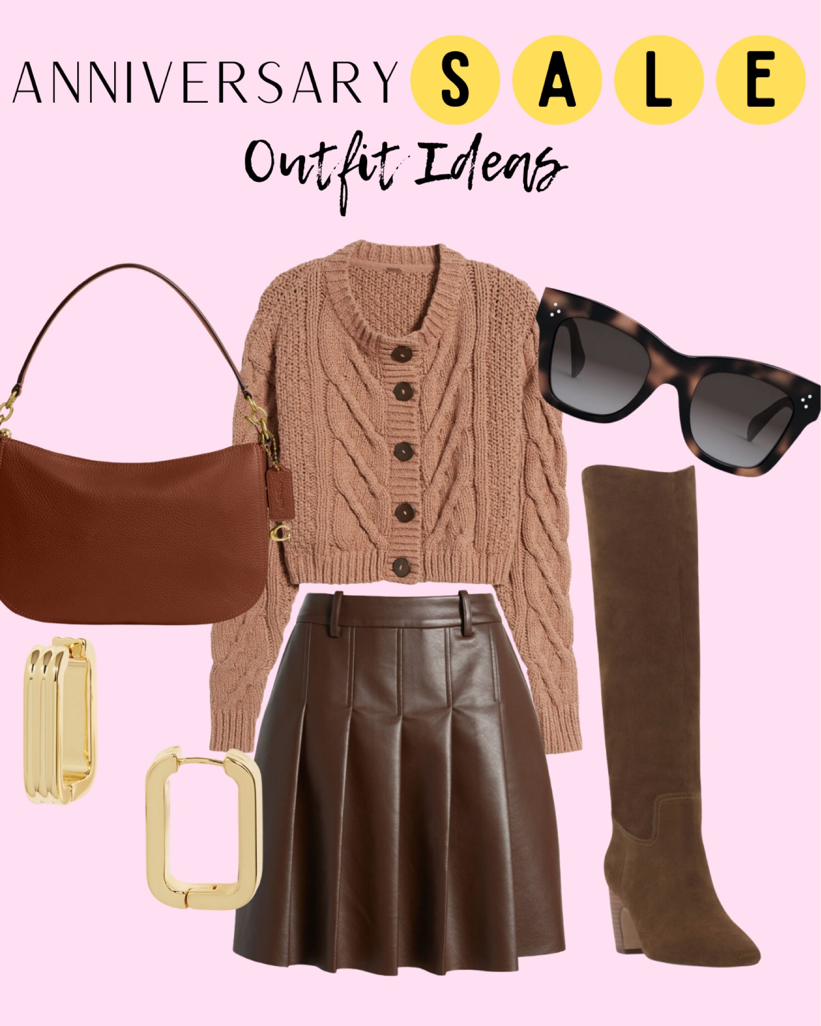 Nordstrom anniversary sale outfit ideas / fall outfit ideas / leather skirt outfit / neutral outfit ideas 

#LTKStyleTip #LTKSummerSales #LTKxNSale
