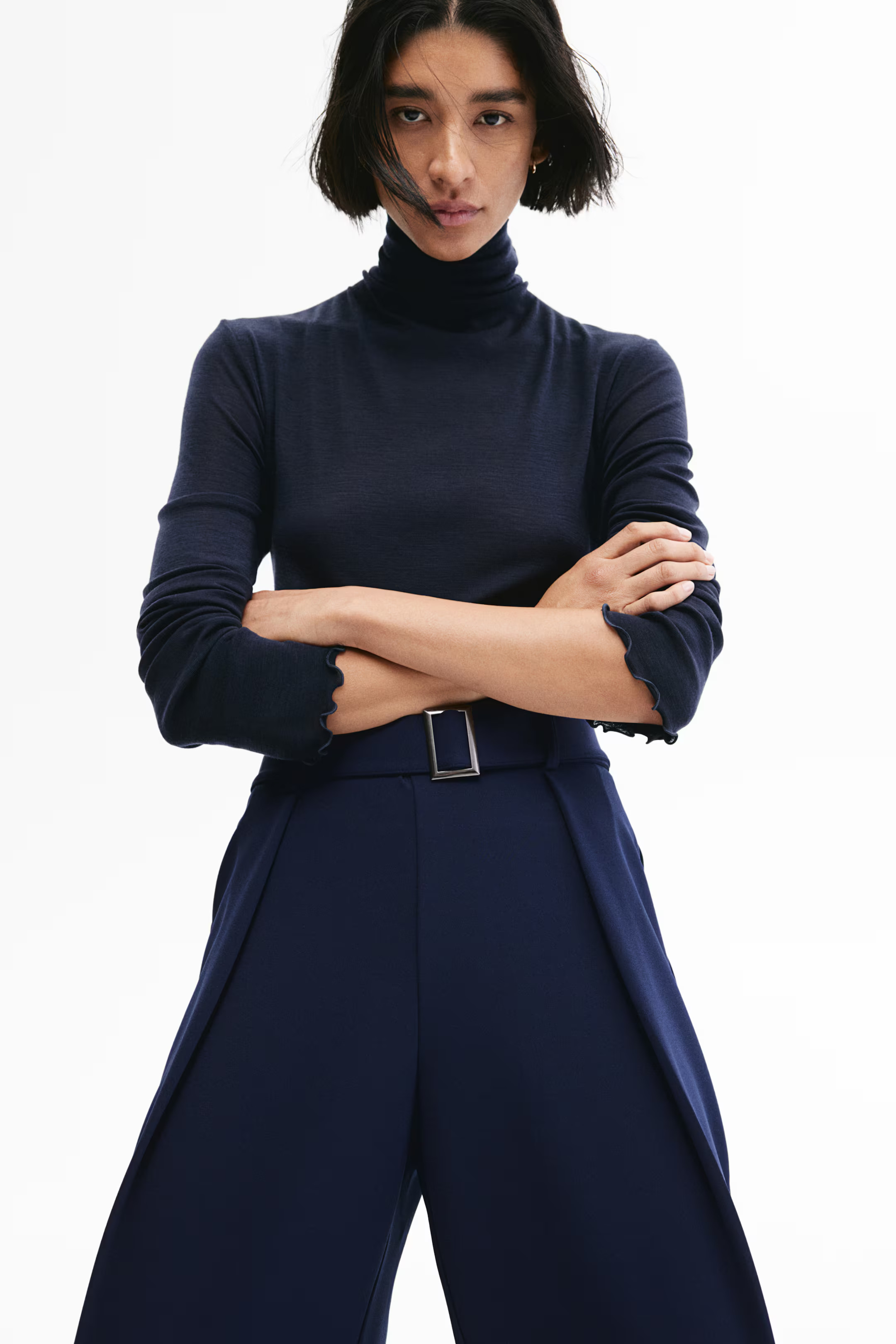 Wide Pants with Belt Detail | H&M (US + CA)