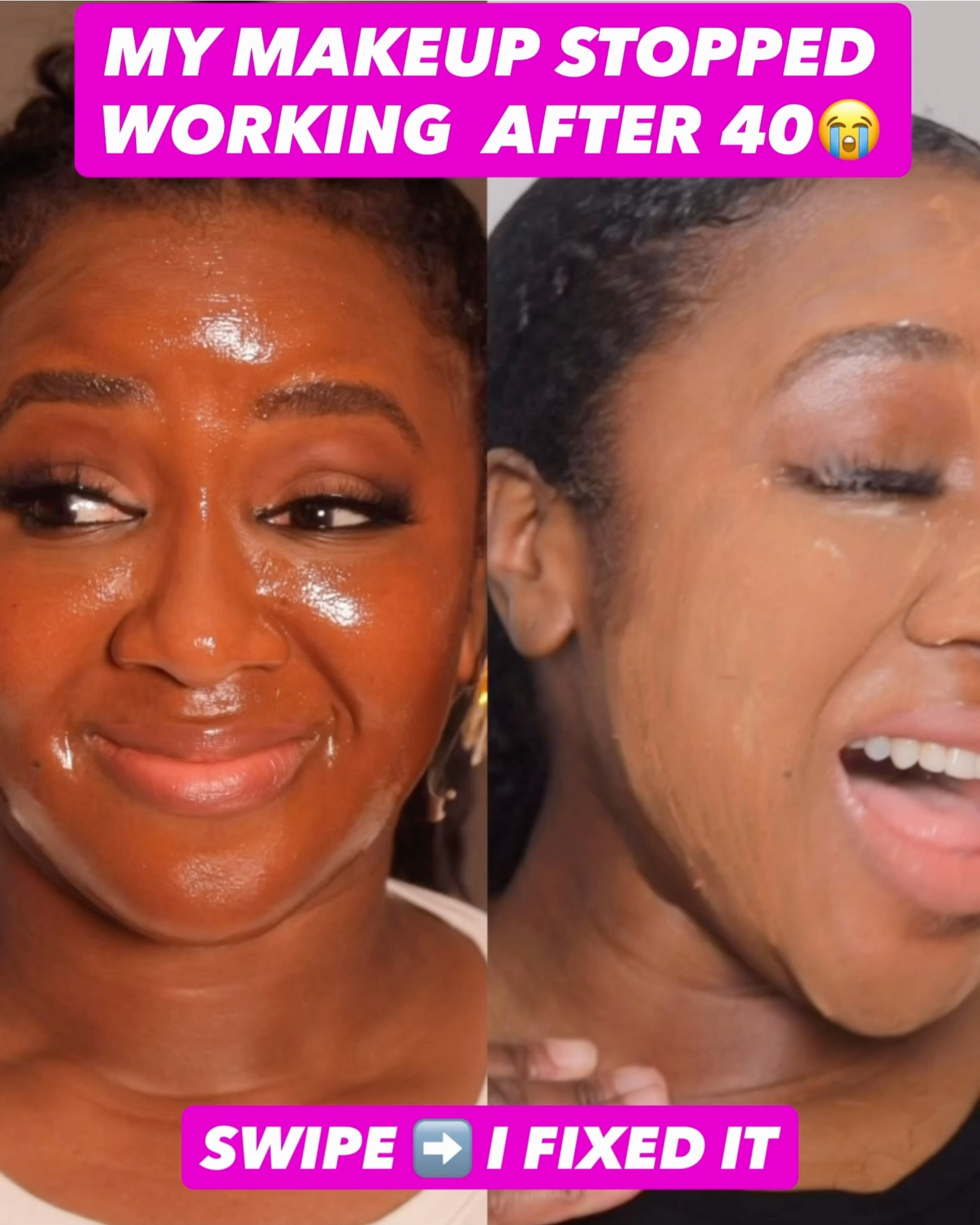 My makeup really tried me after 40 😭

Too greasy… then too dry??

Not everything had to go… but enough did 😭 

(And I might have to switch it up again come summer 🤦🏾‍♀️)

Comment MAKEUP and I’ll send you everything I use 💌

#LTKOver40 #LTKBeauty #LTKgrwm