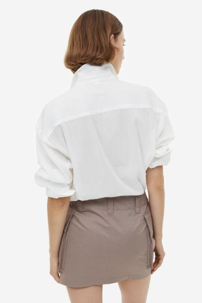 Oversized Crinkled Shirt | H&M (US + CA)