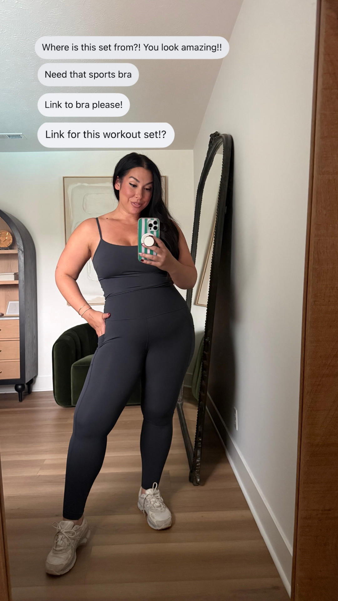 This set is SO buttery and supportive! It also comes in a bunch of different colors. Wearing an XL. Midsize, midsize fashion, activewear, midsize activewear, amazon 

 #LTKfitnessgoals #LTKActive #LTKMidsize