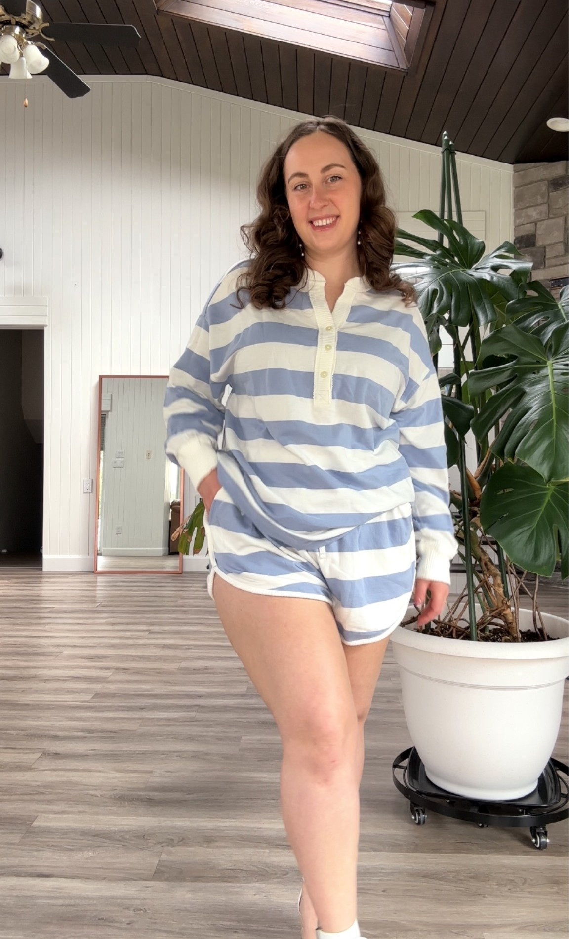 The cutest 100% cotton striped set for the summer! I loved this blue colour but there are tons of other colours as well!

#LTKsummer #LTKcanada #LTKsale