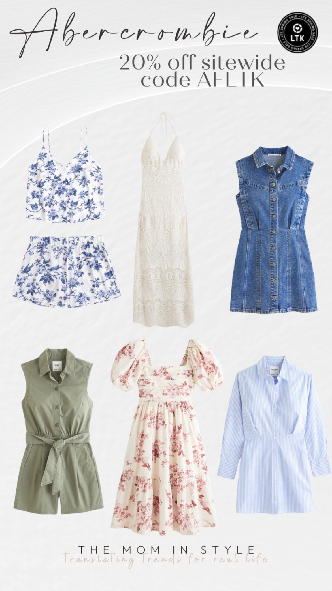 Abercrombie 20% off sitewide 

#LTKSpringSale #LTKfindsunder100 #LTKfindsunder50