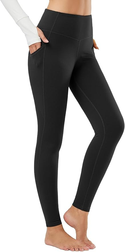 baleaf Winter Clothing for Women Leggings Fleece Lined Tights Thermal Warm Thick Yoga Pants Cold ... | Amazon (US)