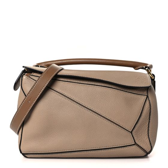 Grained Calfskin Small Puzzle Bag Sand Mink | FASHIONPHILE (US)