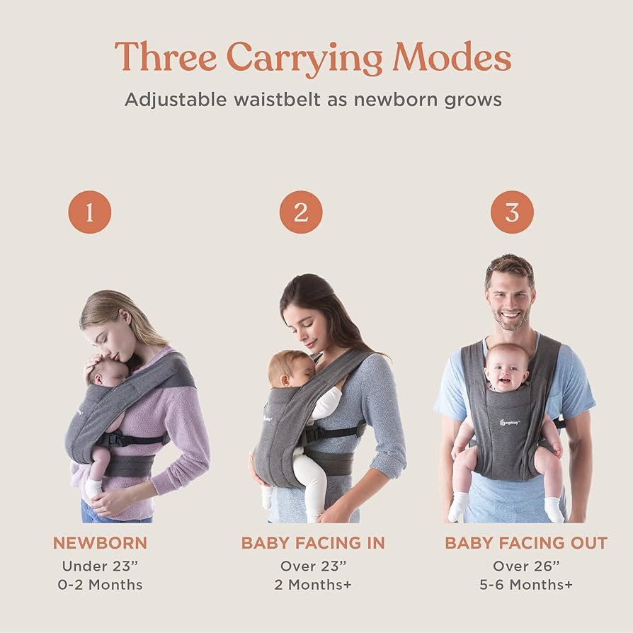 Ergobaby Embrace Cozy Newborn Baby Wrap Carrier (7-25 Pounds), Ponte Knit, Olive | Amazon (US)