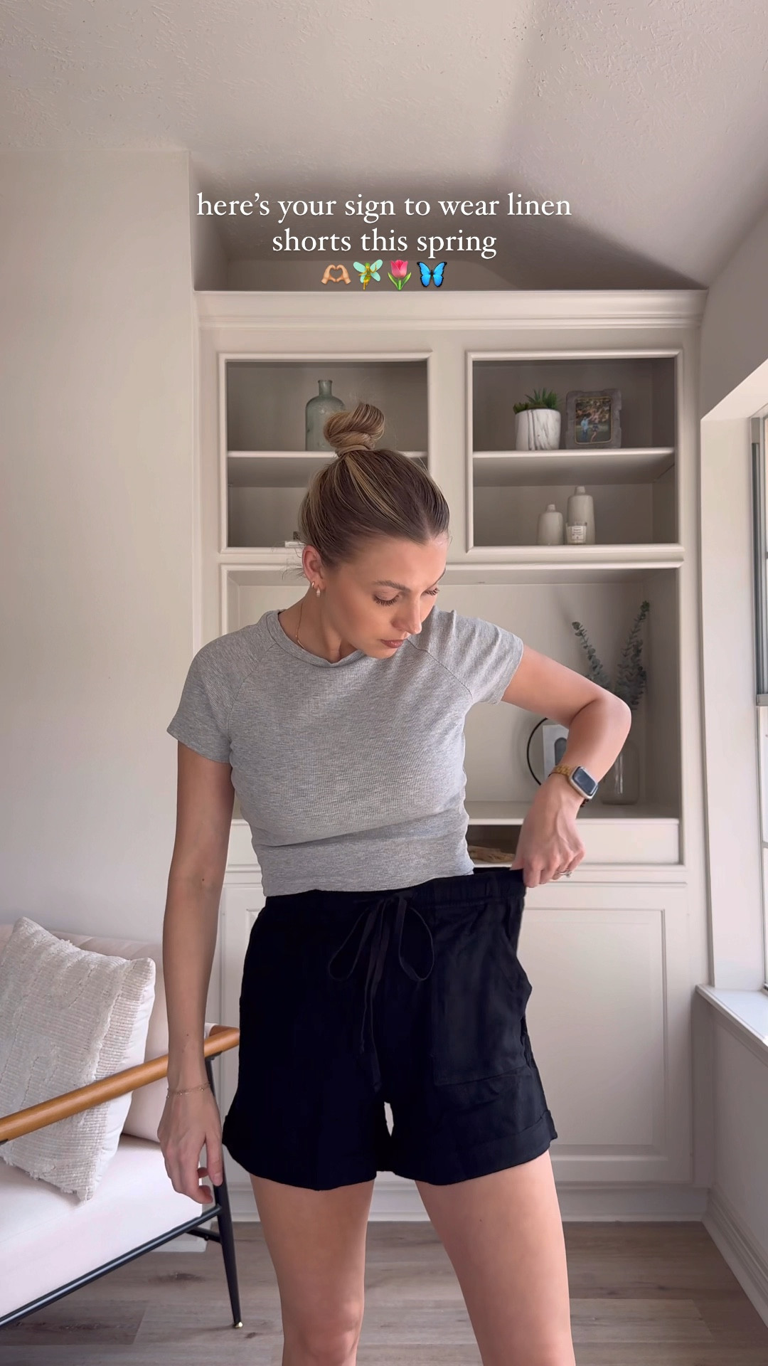 SPRING OUTFIT SERIES!! I’m wearing a S in baby tee, S in linen shorts, S in oversized denim jacket, and sandals run tts.

#LTKSeasonal #LTKVideo #LTKstyletip