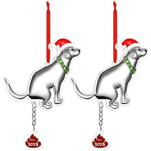 Funny Dog Christmas Ornament 2025 - Humorous Christmas Tree Decoration, Dog Lover Holiday Hanging Decor, Gag Gift | Amazon (US)