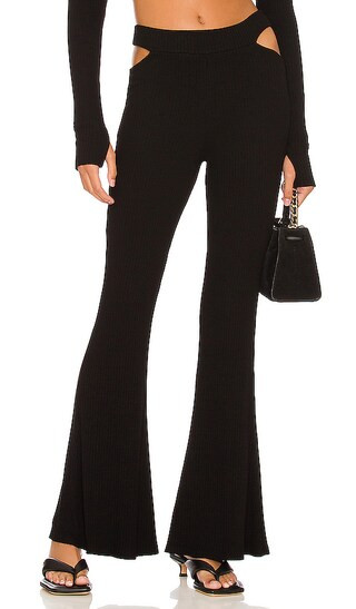Toddy Bell Bottom Pant in Black | Revolve Clothing (Global)