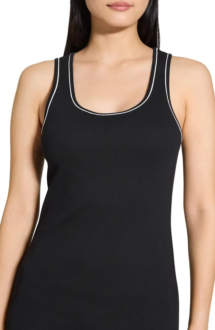 Theory Contrast Tipped Rib Tank Dress | Nordstromrack | Nordstrom Rack